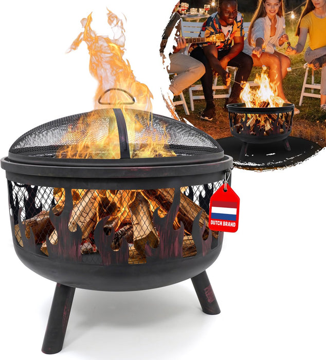 HEAT Vuurkorf Hornset met Grillrooster en Vonkenscherm