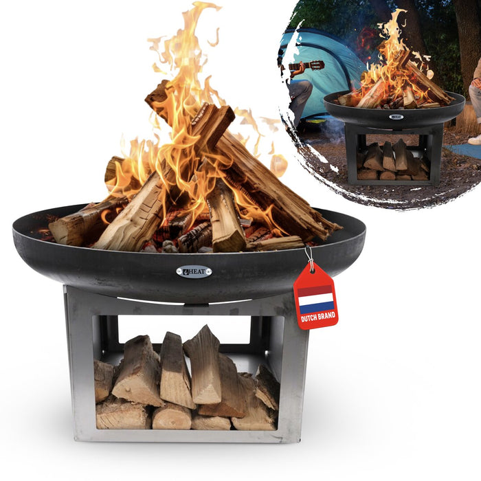 HEAT Vuurschaal Fresvik met Houtopslag