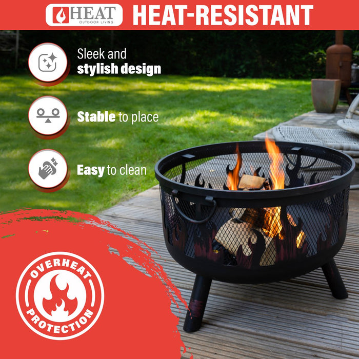HEAT Vuurkorf Hornset met Grillrooster en Vonkenscherm