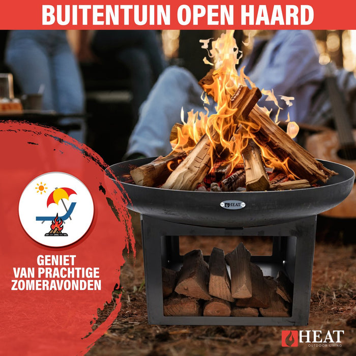 HEAT Vuurschaal Fresvik met Houtopslag