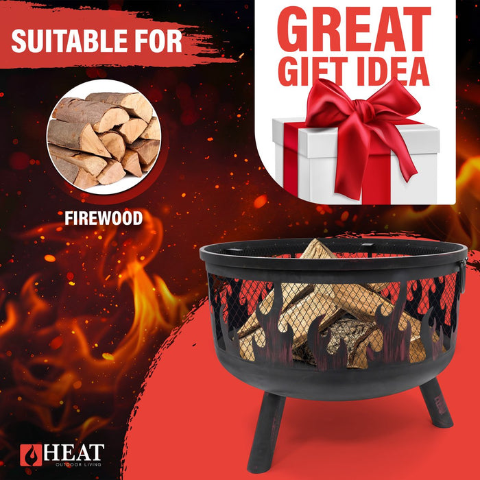 HEAT Vuurkorf Hornset met Grillrooster en Vonkenscherm