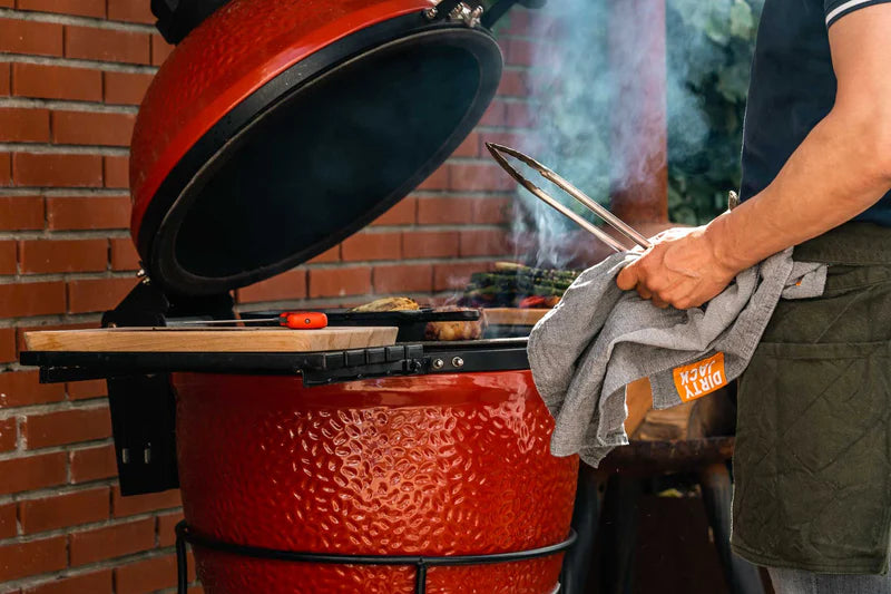 DIRTY JACK doek Charcoal - oranje label