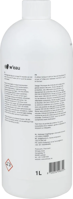 W'eau vloeibare pH plus - 1 liter