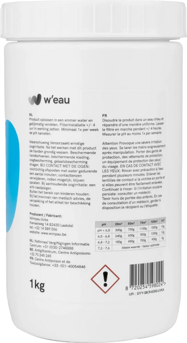 W'eau pH plus poeder - 1 kg