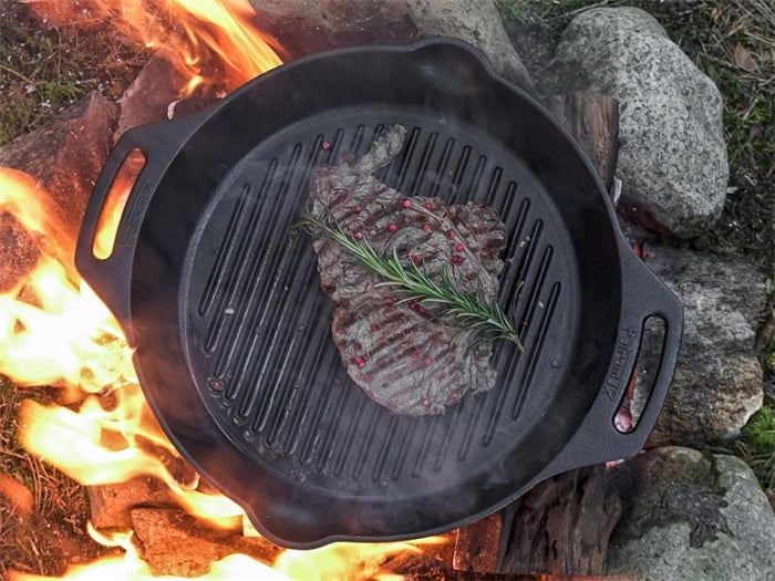 Petromax Gietijzeren Grill Skillet 2 handvatten 30cm