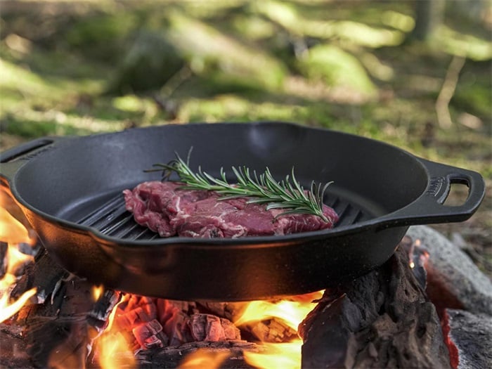 Petromax Gietijzeren Grill Skillet 2 handvatten 30cm