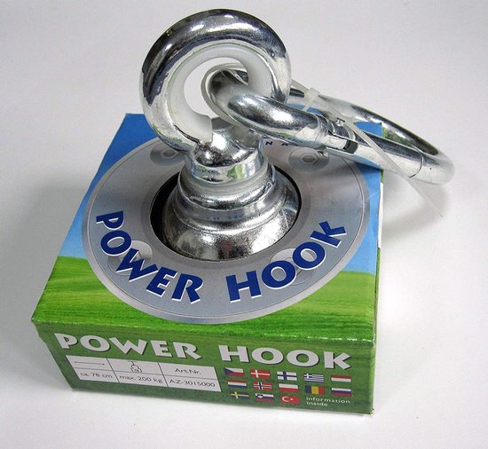 Power hook met ketting voor hangstoelen in houten balk