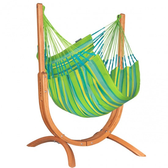 LA SIESTA Udine Outdoor Lime - Hangstoel & Stand - Weerbestendig - Comfort maat