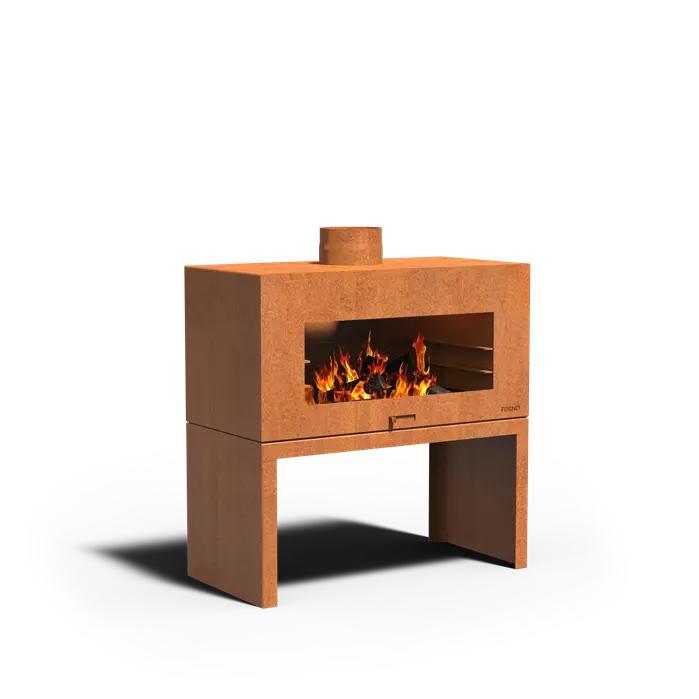 ENOK Cortenstaal Buitenhaard met staander