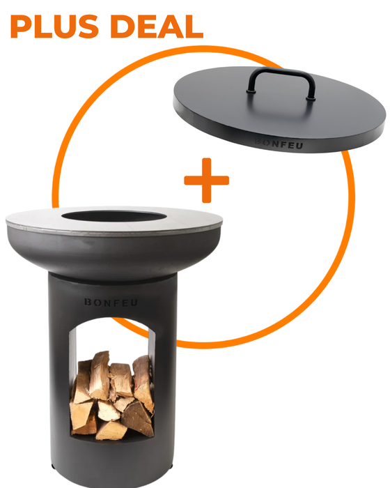 Bundel Deal: BONFEU Bonbiza zwart + Opslagruimte + Gratis Beschermdeksel