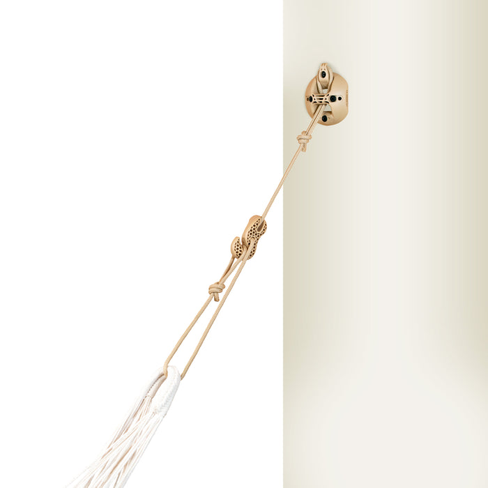 LA SIESTA® CasaMount 2-punts ophangset beige – voor hangmatten en hangstoelen