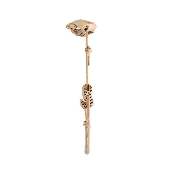 LA SIESTA® CasaMount 1-punts ophangset beige – voor hangstoelen aan plafond en balken