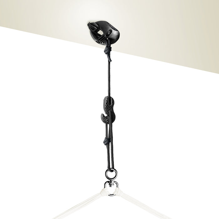LA SIESTA® CasaMount 1-punts ophangset zwart – voor hangstoelen aan plafond en balken