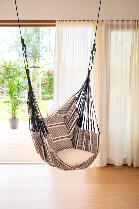 LA SIESTA Cumbia Organic Zebra - Hangstoel - Comfort maat