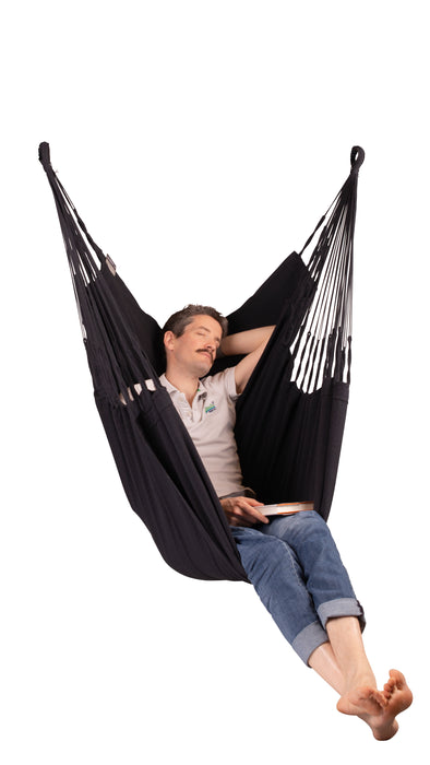LA SIESTA Cumbia Organic Onyx - Hangstoel - Comfort maat