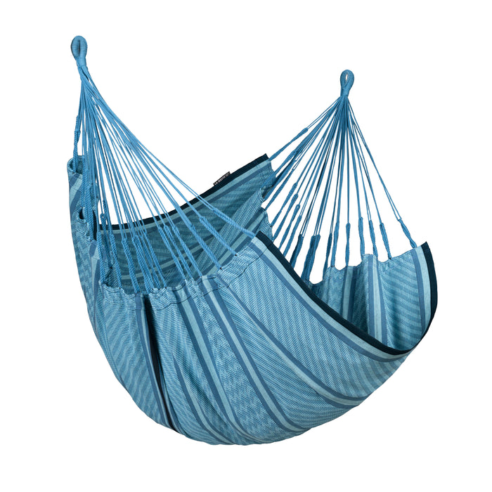 LA SIESTA Cumbia Organic Blue Zebra - Hangstoel - Comfort maat