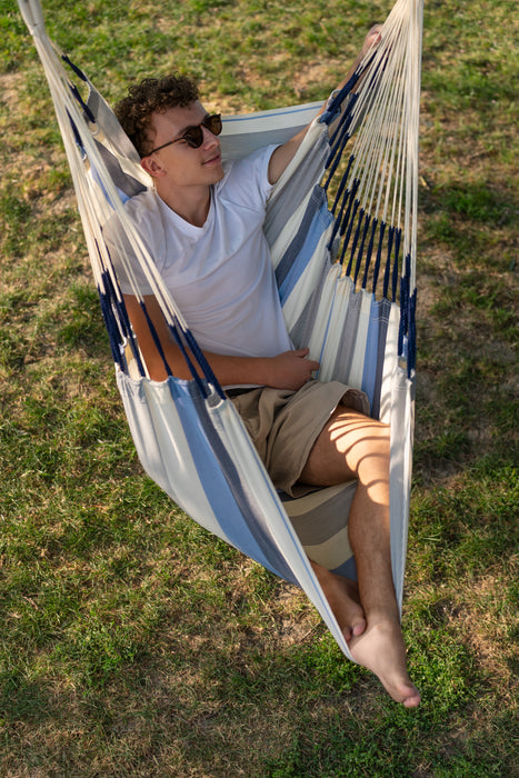 LA SIESTA Cumbia Outdoor Sea Salt - Hangstoel - Weerbestendig - Comfort maat
