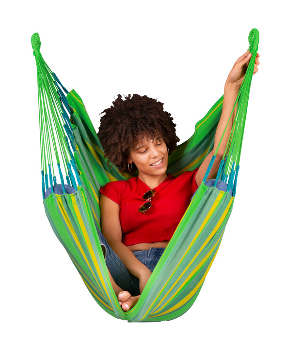 LA SIESTA Cumbia Outdoor Lime - Hangstoel - Weerbestendig - Comfort maat