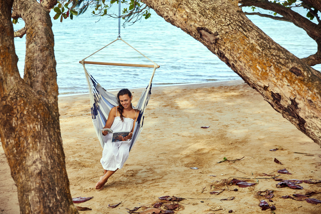 LA SIESTA  Domingo Sea Salt - Hangstoel - Weerbestendig - Comfort maat