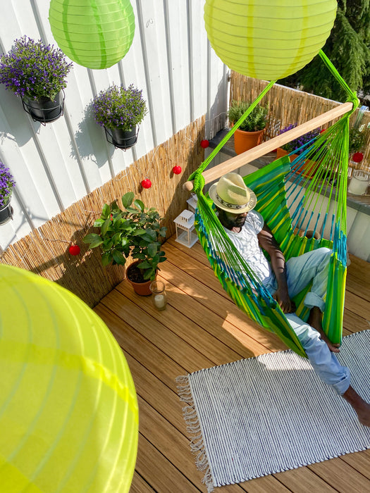 LA SIESTA  Domingo Lime - Hangstoel - Weerbestendig - Kingsize