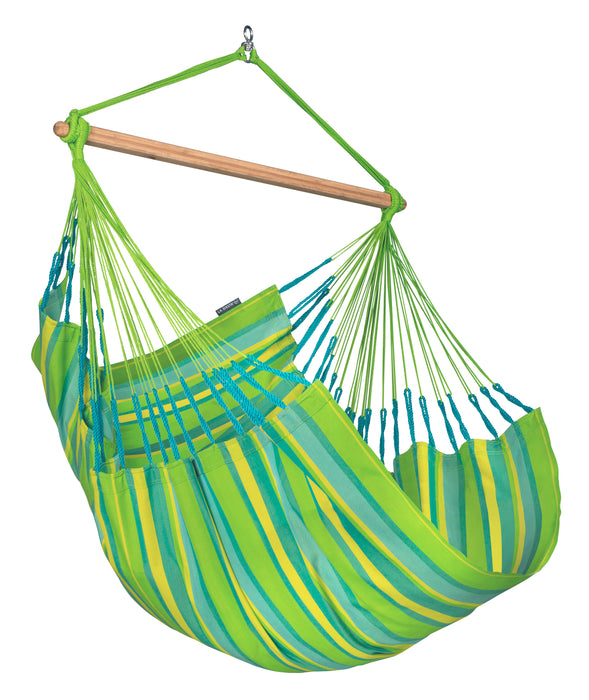 LA SIESTA  Domingo Lime - Hangstoel - Weerbestendig - Comfort maat