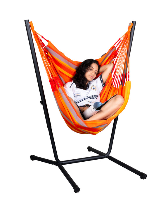 LA SIESTA Fiji Outdoor Toucan - Hangstoel & Stand - Weerbestendig - Basic maat