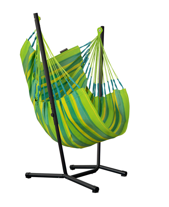 LA SIESTA Fiji Outdoor Lime - Hangstoel & Stand - Weerbestendig - Basic maat