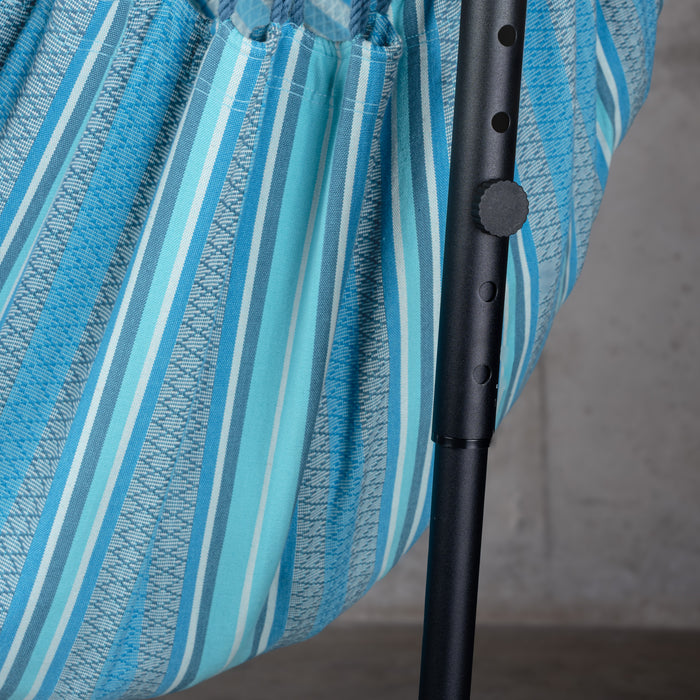 LA SIESTA Fiji Organic Azure - Hangstoel & Stand - Basis maat