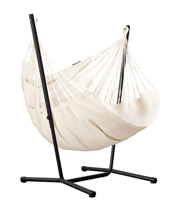 LA SIESTA Fiji Organic Latte - Hangstoel & Stand - Comfort maat