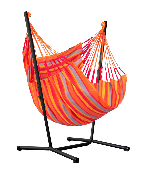 LA SIESTA Fiji Outdoor Toucan - Hangstoel & Stand - Weerbestendig - Comfort maat