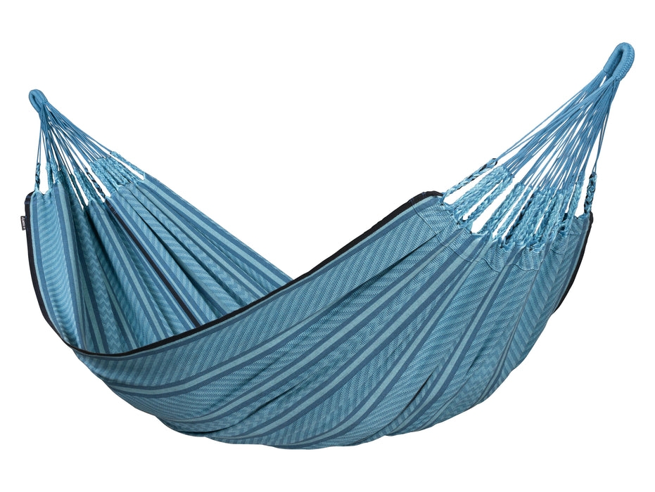 LA SIESTA Flora hangmat - Blauw Zebra - Dubbele maat