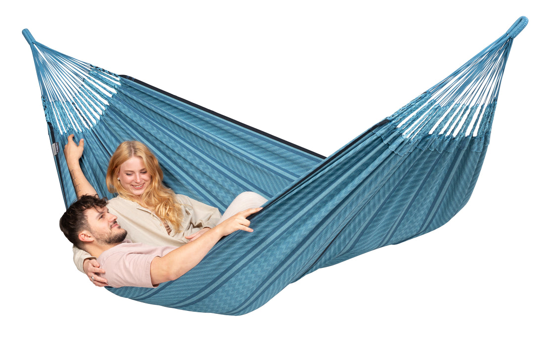LA SIESTA Flora hangmat - Blue Zebra - Kingsize