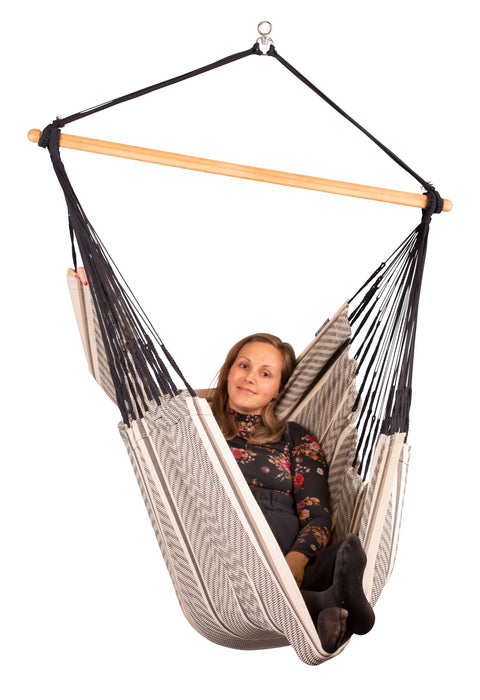 LA SIESTA Habana Zebra - Hangstoel - Weerbestendig - Comfort maat