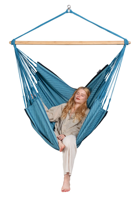 LA SIESTA Habana Blue Zebra - Hangstoel - Weerbestendig - KingSize