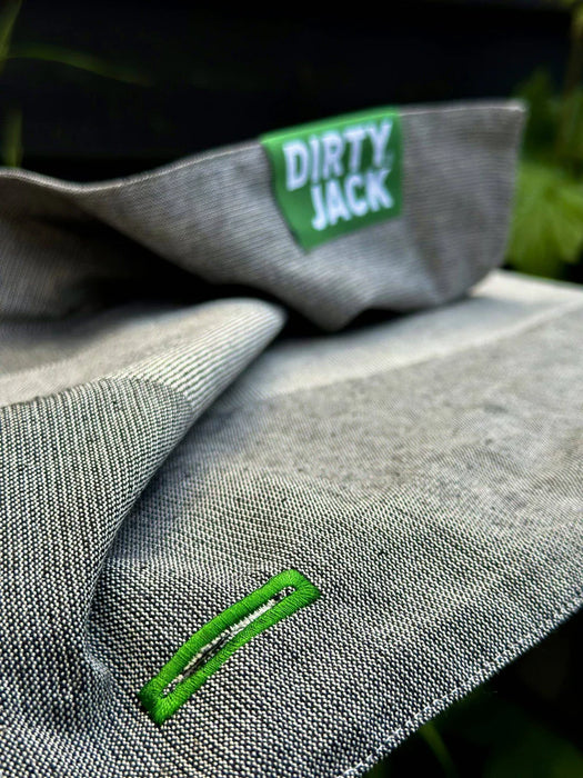 DIRTY JACK doek Charcoal - groen label (kleur = Big Green Egg)