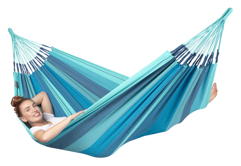 LA SIESTA Modesta hangmat - Weersbestendig - Lagoon - Dubbele maat
