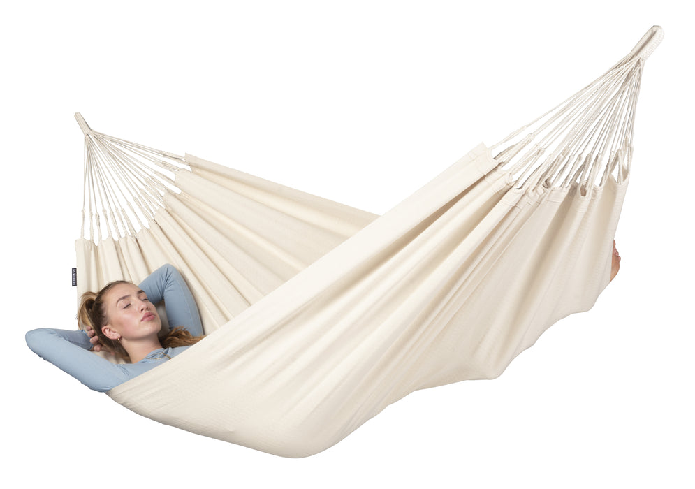 LA SIESTA Modesta hangmat - Weersbestendig - Latte - Dubbele maat