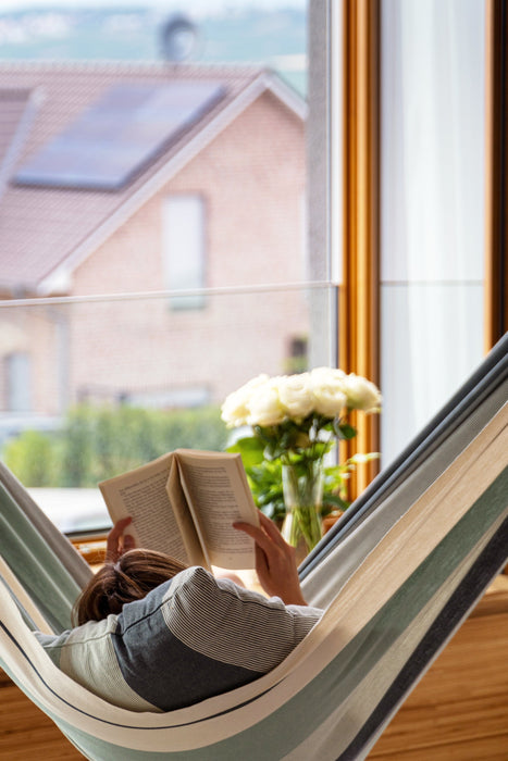 LA SIESTA Modesta hangmat - Weersbestendig - Olive - Dubbele maat