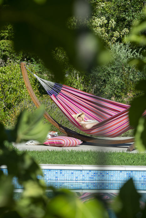 LA SIESTA Modesta hangmat - Weersbestendig - Flamingo - Dubbele maat