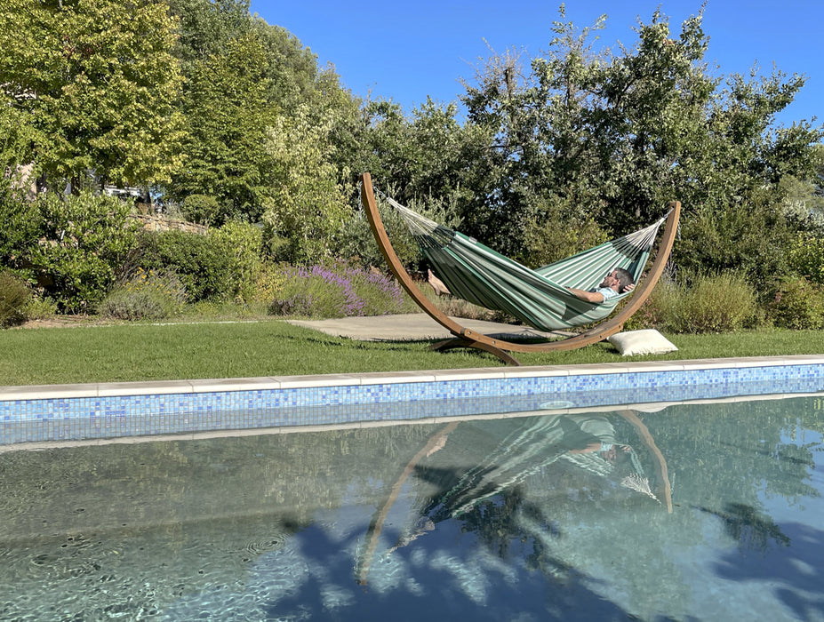 LA SIESTA Modesta hangmat - Weersbestendig - Agave - Dubbele maat