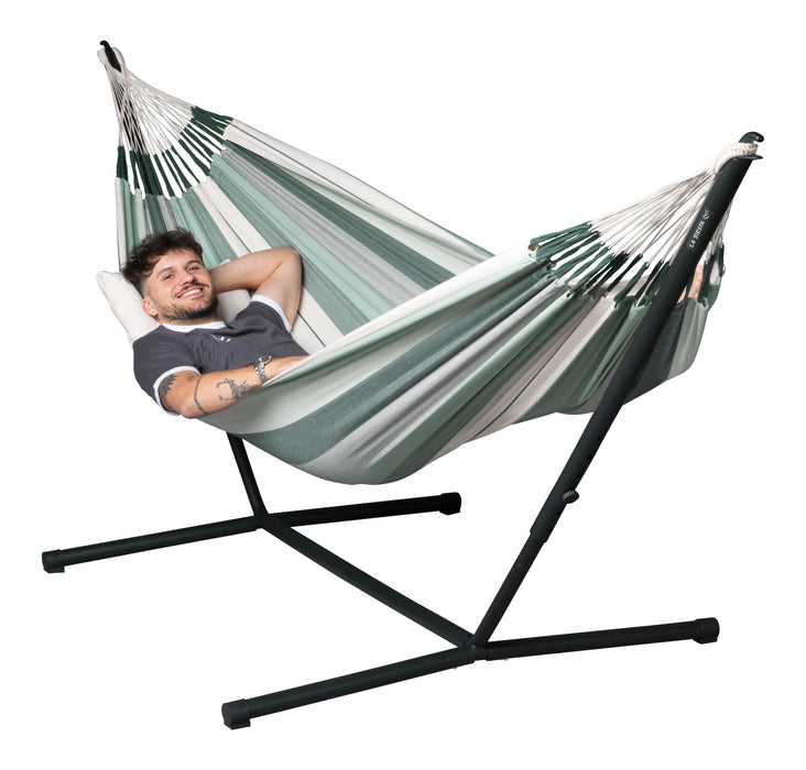 LA SIESTA Nautico Anthracite - Hangmat staander - Dubbele maat