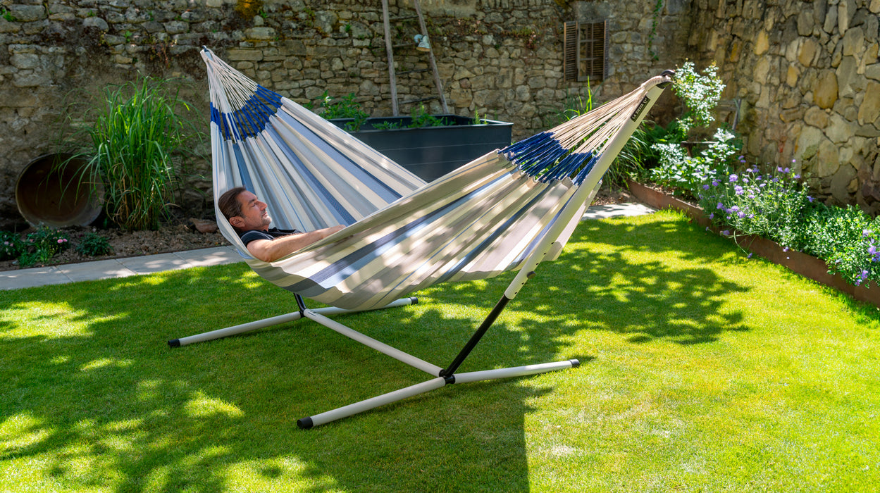 LA SIESTA Nautico Grey - Hangmat staander - Dubbele maat