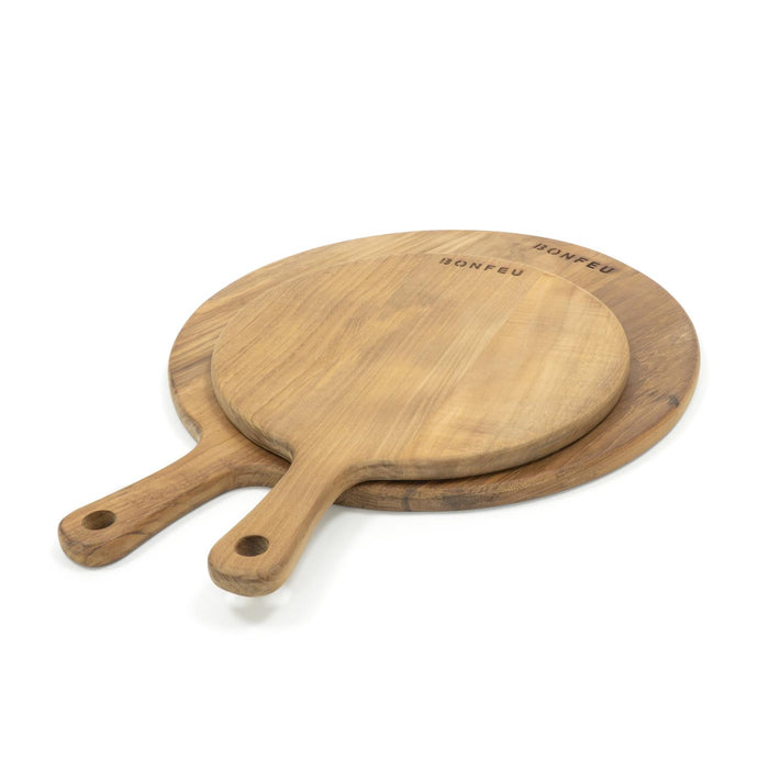 BonFeu BonTeak ronde pizza- en serveerplank (groot)