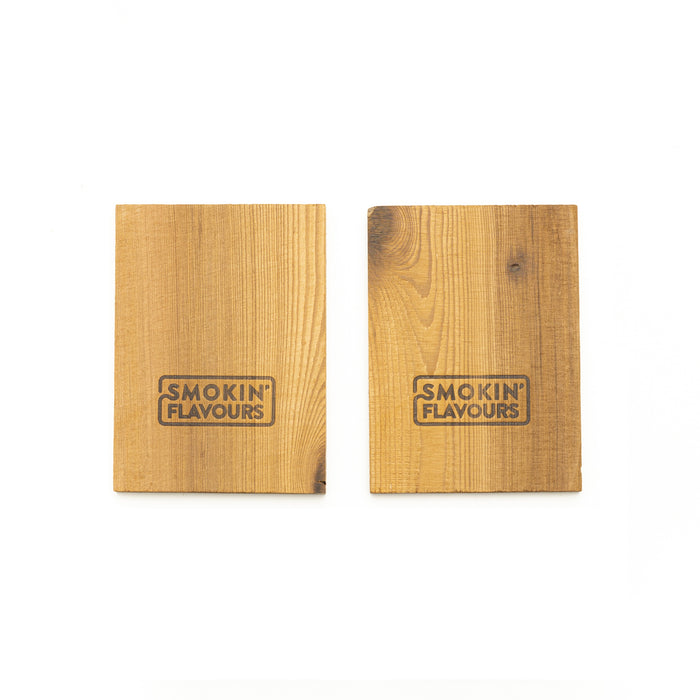 Smokin’ Flavours Cederhouten planken 2 stuks 15x11cm