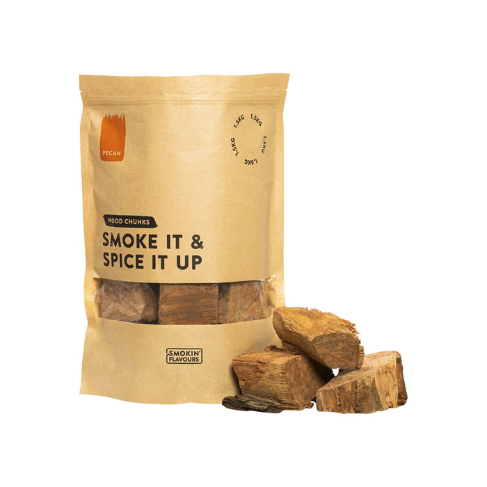 Smokin’ Flavours Rookchunks 1,5 KG pecan