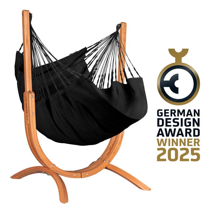 LA SIESTA Udine Organic Onyx - Hangstoel & Stand - Comfort maat
