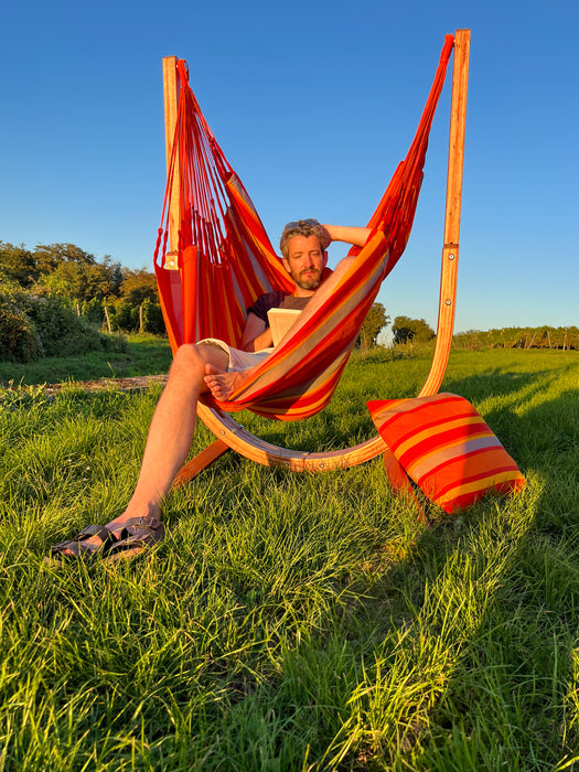 LA SIESTA Udine Outdoor Toucan - Hangstoel & Stand - Weerbestendig - Comfort maat