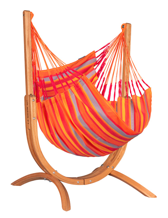 LA SIESTA Udine Outdoor Toucan - Hangstoel & Stand - Weerbestendig - Comfort maat