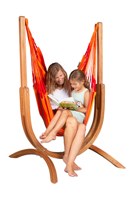 LA SIESTA Udine Outdoor Toucan - Hangstoel & Stand - Weerbestendig - Comfort maat