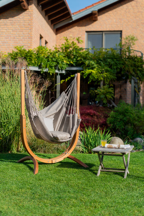 LA SIESTA Cumbia Outdoor Almond - Hangstoel - Weerbestendig - Comfort maat